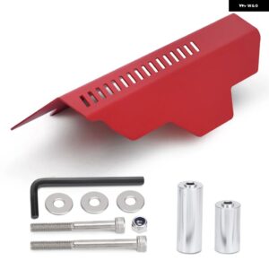 アシュアランス オルタネーター プーリー ベルトカバー スバル WRX STI 02-17 レッド/ブラック - RED NO LOGO