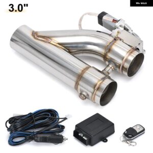 汎用 2インチ 2.25インチ 2.5インチ 3.0インチ ステンレス 304 電動排気ダウン パイプ カットアウト Eカットアウト デュアル バルブ リモートワイヤレス - NEW TYPE 3.0