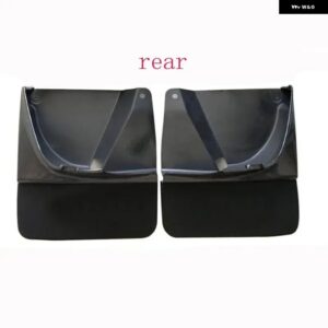 トヨタ ランドクルーザー プラド FJ120 120 2003-2008 2009 塗装ベーキングブラック マッド フラップ スプラッシュガード マッドガード フロント リア 4個 - Rear 2PCS
