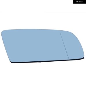 ブルーサイドバックミラー ガラスヒーター曇り止めサイドウィングミラー レンズ BMW E60 E61 2003-2010 E63 E64 2004-2011カーアクセサリー - Blue glass Right