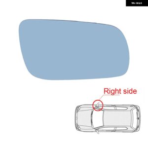 RHYMING ヒーター付きバックミラー ガラス 曇り止め 霜取り サイドミラー ガラス フォルクスワーゲン VW ジェッタ ゴルフ MK4 パサート 1999-2004 - Blue glass Right