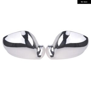 バックミラー キャップ ウィングサイドミラー カバー ハウジング クローム VW ゴルフ ラビット ジェッタ MK5 06-09 パサート 2003-2005 カーアクセサリー - Chrome Pair