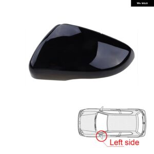 VW GOLF 6 MK6 GTI R GTD 2008-2013 TOURAN 光沢ブラック サイドミラー バックミラー カバー ウィングキャップ アクセサリー 5K0857537 - Glossy Black Left