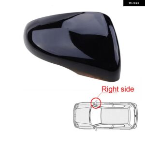 VW GOLF 6 MK6 GTI R GTD 2008-2013 TOURAN 光沢ブラック サイドミラー バックミラー カバー ウィングキャップ アクセサリー 5K0857537 - Glossy Black Right