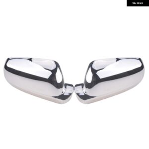 RHYMING クロームメッキ バックミラー キャップ ウィングサイドミラー カバー ハウジング VW ゴルフ 4 MK4 アクセサリー ボーラ 1998 1999-2004 - Chrome Pair