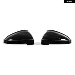 サイドミラー カバー バックミラー キャップ アウディ A4 A5 B9 2017 - 23 S4 RS4 S5 RS5 オールロード クワトロ - Glossy Black