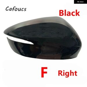 車用ウィング サイド バックミラー カバー キャップ シェル マツダ CX-3 CX3 2013-2022 CX-5 CX5 2015 2016 - F Right RH
