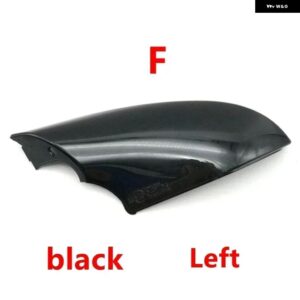 LHD 車用バックミラー カバー ウィンカーライト フレーム レクサス ES200 ES250 ES300H ES350 2018-2024 UX200 UX260 2019-2024 - 1pcs F Left black