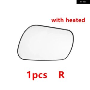 車用バックミラー カバー フレーム ガラスレンズ マツダ3 BK M3 2003 - 09 - 1pcs Lens heated R