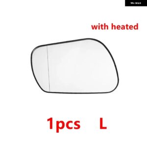 車用バックミラー カバー フレーム ガラスレンズ マツダ3 BK M3 2003 - 09 - 1pcs Lens heated L