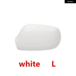 車用バックミラー カバー フレーム ガラスレンズ マツダ3 BK M3 2003 - 09 - 1pcs white L