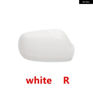 車用バックミラー カバー フレーム ガラスレンズ マツダ3 BK M3 2003 - 09 - 1pcs white R