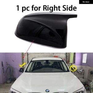 M スタイル オーバーレイリアビューサイドウィングミラー カバー カーボンパターンブラック BMW X3 G01 X4 G02 X5 G05 X7 G07 X6 G06 2018-2023 - 1pc Right Side Black