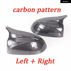 M スタイル オーバーレイリアビューサイドウィングミラー カバー カーボンパターンブラック BMW X3 G01 X4 G02 X5 G05 X7 G07 X6 G06 2018-2023 - Carbon Pattern