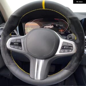 滑り止めスエードカー ステアリングホイール カバー BMW M スポーツ G30 G31 G32 G20 G21 G11 G12 G14 G15 G16 X3 G01 X4 G02 X5 G05 X7 G07 - style 6