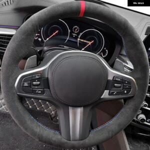 滑り止めスエードカー ステアリングホイール カバー BMW M スポーツ G30 G31 G32 G20 G21 G11 G12 G14 G15 G16 X3 G01 X4 G02 X5 G05 X7 G07 - Style 10