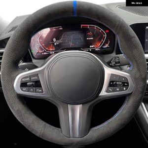 滑り止めスエードカー ステアリングホイール カバー BMW M スポーツ G30 G31 G32 G20 G21 G11 G12 G14 G15 G16 X3 G01 X4 G02 X5 G05 X7 G07 - Style 11