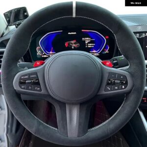 滑り止めスエードカー ステアリングホイール カバー BMW M スポーツ G30 G31 G32 G20 G21 G11 G12 G14 G15 G16 X3 G01 X4 G02 X5 G05 X7 G07 - Style 12