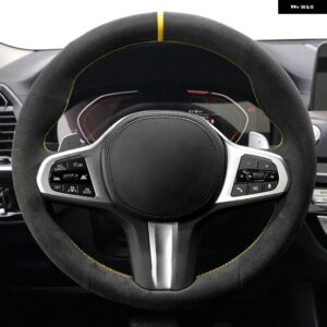 滑り止めスエードカー ステアリングホイール カバー BMW M スポーツ G30 G31 G32 G20 G21 G11 G12 G14 G15 G16 X3 G01 X4 G02 X5 G05 X7 G07 - Style 13