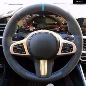 滑り止めスエードカー ステアリングホイール カバー BMW M スポーツ G30 G31 G32 G20 G21 G11 G12 G14 G15 G16 X3 G01 X4 G02 X5 G05 X7 G07 - Style 16