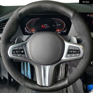 滑り止めスエードカー ステアリングホイール カバー BMW M スポーツ G30 G31 G32 G20 G21 G11 G12 G14 G15 G16 X3 G01 X4 G02 X5 G05 X7 G07 - Style 17
