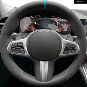滑り止めスエードカー ステアリングホイール カバー BMW M スポーツ G30 G31 G32 G20 G21 G11 G12 G14 G15 G16 X3 G01 X4 G02 X5 G05 X7 G07 - Style 19