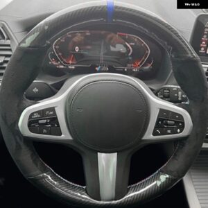 滑り止めスエードカー ステアリングホイール カバー BMW M スポーツ G30 G31 G32 G20 G21 G11 G12 G14 G15 G16 X3 G01 X4 G02 X5 G05 X7 G07 - style 2
