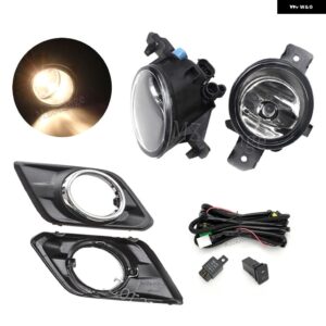 フォグランプ 日産 X-TRAIL T32 X TRAIL ROGUE 2014-2016 ヘッドライト LED フォグランプ スイッチ ハーネス カバー グリル フォグランプ アセンブリ - 1 set Halogen