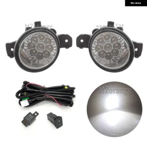 フォグランプ 日産 X-TRAIL T32 X TRAIL ROGUE 2014-2016 ヘッドライト LED フォグランプ スイッチ ハーネス カバー グリル フォグランプ アセンブリ - LED and wires