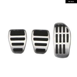 ルノー クリオ V ルーテシア 三菱 コルト 2020 2021 2022 車用フットペダル ガス アクセル ブレーキ ステンレス 滑り止めペダル - 3 PCS