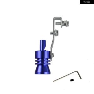 汎用 車両排気エンドチップターボサウンドマフラー パイプ ホイッスル軽量素材サイズXL RS-TUR006-XL - Blue