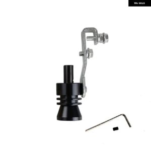 汎用 車両排気エンドチップターボサウンドマフラー パイプ ホイッスル軽量素材サイズXL RS-TUR006-XL - black