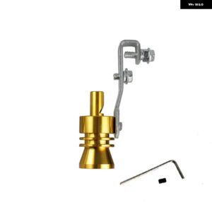 汎用 車両排気エンドチップターボサウンドマフラー パイプ ホイッスル軽量素材サイズXL RS-TUR006-XL - Gold