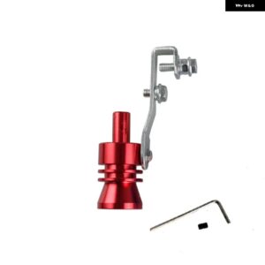 汎用 車両排気エンドチップターボサウンドマフラー パイプ ホイッスル軽量素材サイズXL RS-TUR006-XL - Red