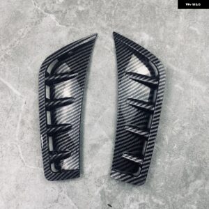 フロント バンパー ウィンドナイフブレード メルセデス GLC クラス C253 X253 GLC260 GLC300 2020 2021 2022 カーボンルック バンパー スポイラー - Carbon Look