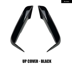 BMW アクセサリー 3シリーズ F30 F31 F35 Mスポーツ 320I 325I 328I 335I 2012-2019 フォグランプ カバー トリム フロント カナード スプリッター ボディ - Up cover Black