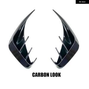 グロス リア バンパー カナード ベント M-PACK サイドスプリッター BMW 3シリーズ G20 320E 330E 318I 320I 325I 330I 340I 2019-2022 - CARBON