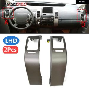 2ピース カーセンターインナーA/Cダッシュ エアベント カバー トリム トヨタ プリウス 2004 - 09 アクセサリー エアコン パネル - AD