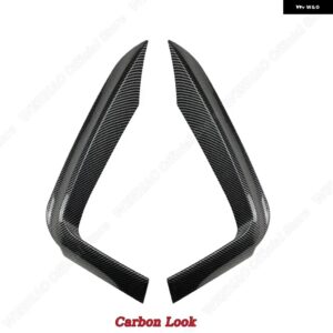 フロントアッパー トリム スプリッタースポイラー キット フォグランプ カバー BMW 4シリーズF32 F33 F36 Mスポーツ420I 428I 435I 440I Mテック2014-2020 - Carbon Look