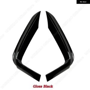 フロントアッパー トリム スプリッタースポイラー キット フォグランプ カバー BMW 4シリーズF32 F33 F36 Mスポーツ420I 428I 435I 440I Mテック2014-2020 - Gloss Black