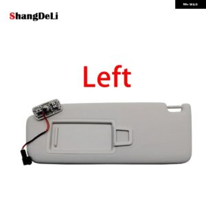 車内サン バイザー 左 ミラー 付き オート VW パサート B8 ゴルフ 7 スポーツバン シュコダ オクタビア 2015 - 2019 - Grey Left