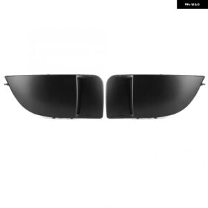 1ペア 車フロント フォグライト ランプカバー バンパー カバー キャップ トリム スバル インプレッサ STI WRX 2004-2005 車ランプマスクカバー - Matte Black