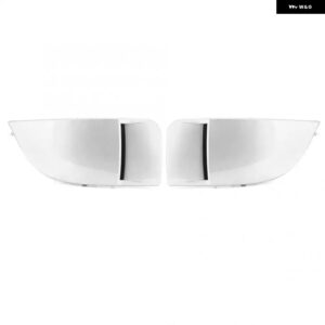 1ペア 車フロント フォグライト ランプカバー バンパー カバー キャップ トリム スバル インプレッサ STI WRX 2004-2005 車ランプマスクカバー - WHITE