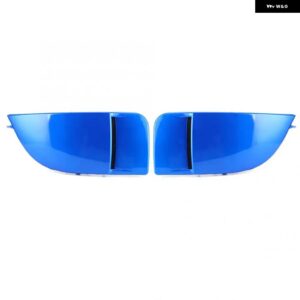 1ペア 車フロント フォグライト ランプカバー バンパー カバー キャップ トリム スバル インプレッサ STI WRX 2004-2005 車ランプマスクカバー - Blue