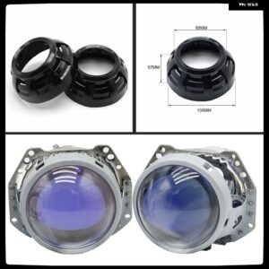 3.0インチ H4 バイ キセノン プロジェクターレンズ HELLA RETROCAR ヘッドライト D2S D2H キセノン キット バルブ カー アセンブリ ヘッドランプ カスタム - LENS - B SHROUDS