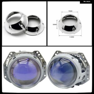 3.0インチ H4 バイ キセノン プロジェクターレンズ HELLA RETROCAR ヘッドライト D2S D2H キセノン キット バルブ カー アセンブリ ヘッドランプ カスタム - LENS - C SHROUDS