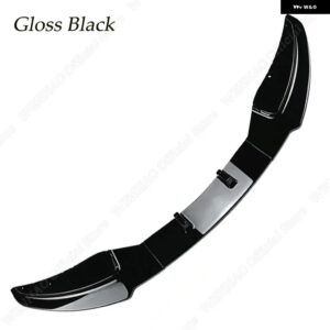 車用フロント バンパー リップスプリッター スポイラー ガード ディフューザー カバー トリム BMW 1シリーズ E81 E82 E87 E88 LCI スタンダードモデル - Gloss Black