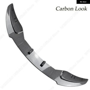 車用フロント バンパー リップスプリッター スポイラー ガード ディフューザー カバー トリム BMW 1シリーズ E81 E82 E87 E88 LCI スタンダードモデル - Carbon Look