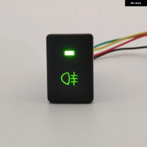 車用リア フォグランプ スイッチ ボタン ワイヤー付き 三菱 アウトランダー 2013 - 20 - Green light