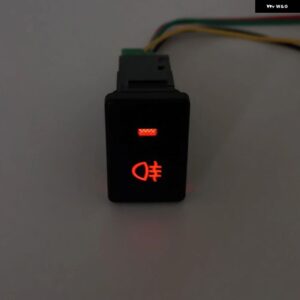 車用リア フォグランプ スイッチ ボタン ワイヤー付き 三菱 アウトランダー 2013 - 20 - Orange light